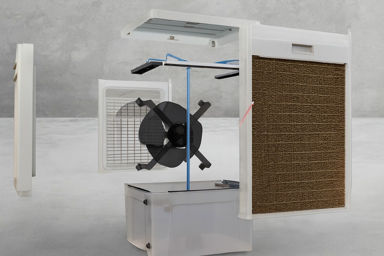 Desert Cooler with Maximized Cooling Area